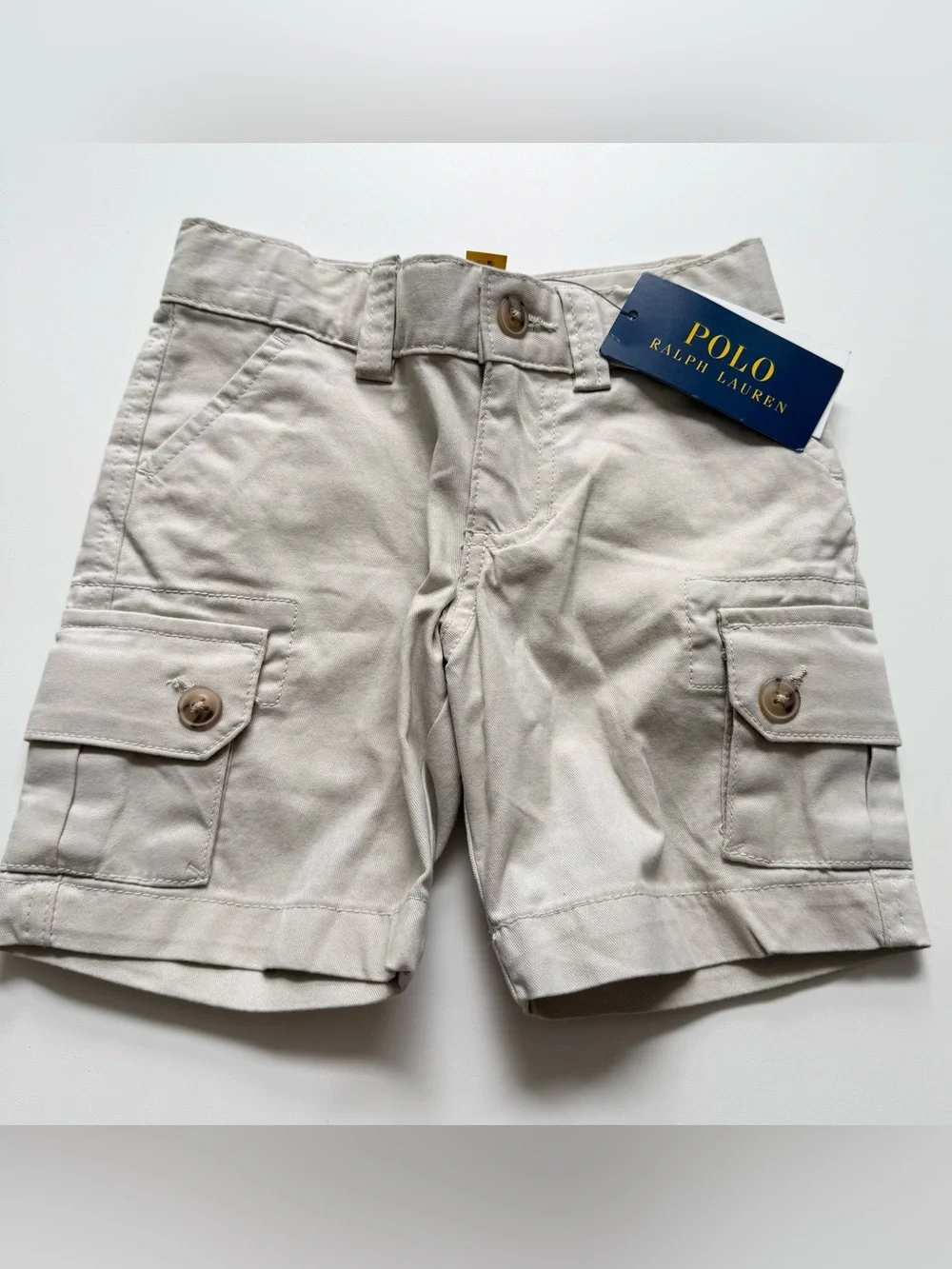 Ralph Lauren Polo 2T Light Khaki Cargo Shorts